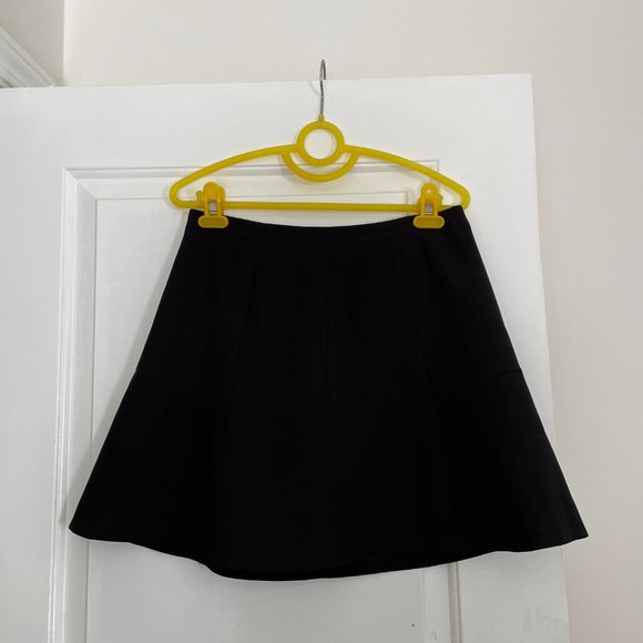 J.Crew | Black Flare Mini Skirt | Size 2 - Picture 2 of 3